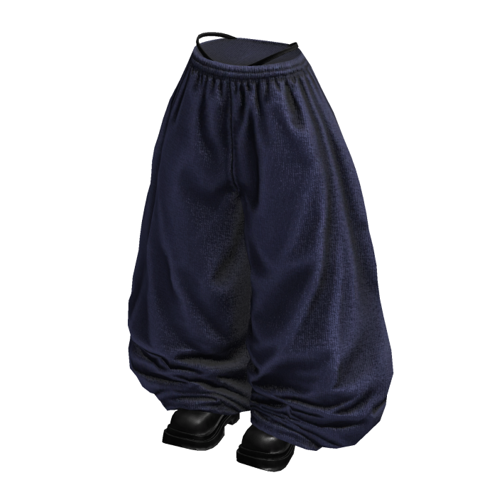 Fade Balloon Sweatpants (Dark Blue Black)