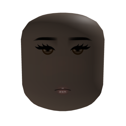 Feminine Face w Brown Eyes