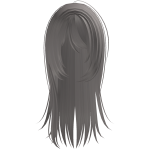 messy anime wispy jiraikei hair in dust brown