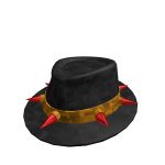 Sparkling Fedora w/ Red Gemstones