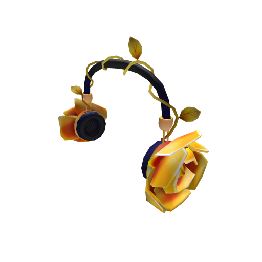 Gold Rose Headphones