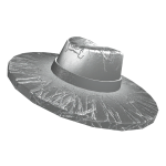 Silver Wide Brim Hat