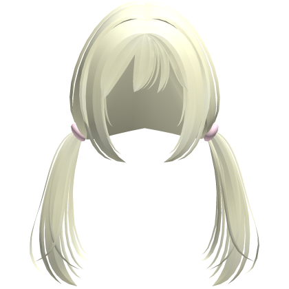 blonde manga cutie loose low pigtails
