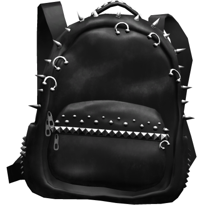 3.0 Grunge Emo Studded BackBag Black