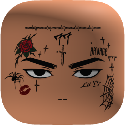 Drip Y2K Rapper Face Tattoos