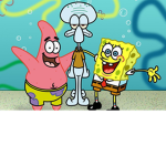 SpongeBob and Patrick the friendly boys