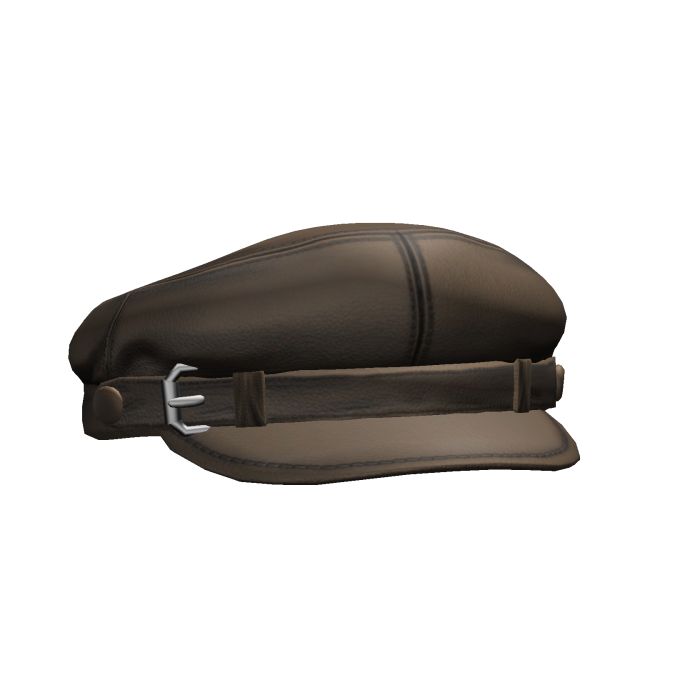 Brown Grunge Beret Y2K