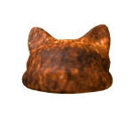 [CODE: OL2] Orange Fur Beanie w/ Kitty Ears