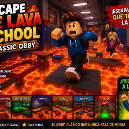 ESCAPE THE LAVA SCHOOL CLASSIC OBBY (LEER DESC)