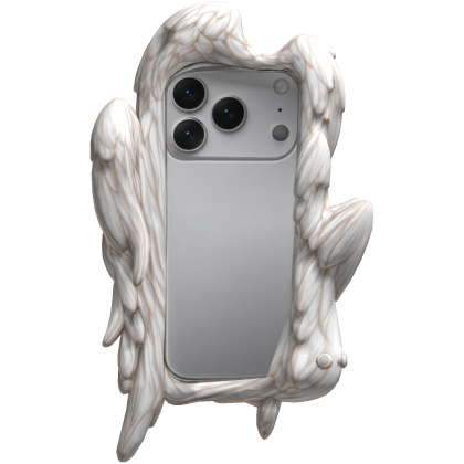 White Angel Wing Phone Case with Phone