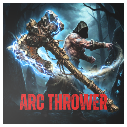 Returning Throwing Axe Weapon (with Death Effect)