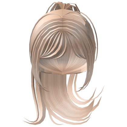 blonde messy high ponytail Roblox item