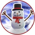 Found Frosty Roblox badge thumbnail