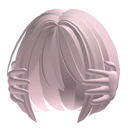 ♡ freaky scary pink bob with hands Roblox item