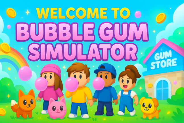 Bubble Gum Simulator 🍭🍬 — Roblox game thumbnail