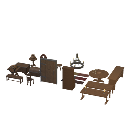 [UPDATE]Medieval Furniture Kit Set Pack Minimal Fu