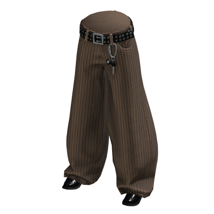 Light Brown Baggy Archive Vintage Jeans w Keychain thumbnail