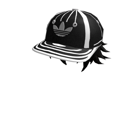 adidas Male Black Hair + Hat Roblox item