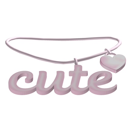 3.0 Cute Necklace (Pink) Roblox item