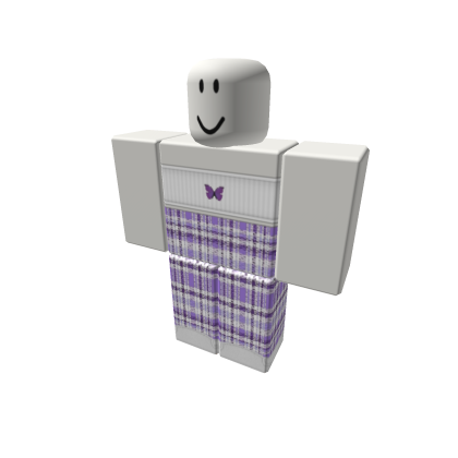 Purple Plaid Butterfly Pjs Preppy Aesthetic Y2K
