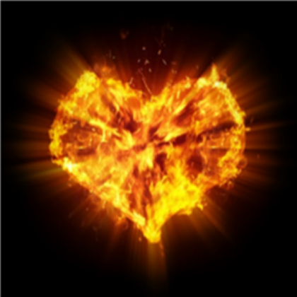 Fire heart! <3 Free!! Roblox decal