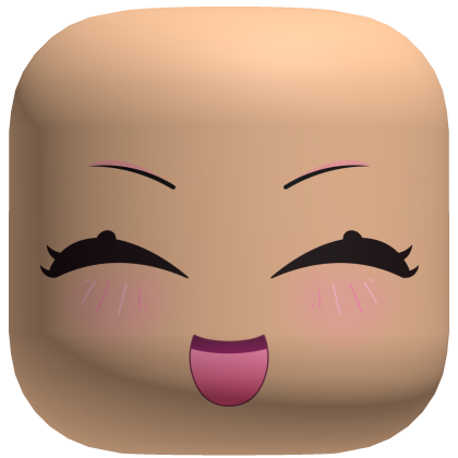 Cute Blush Smile Kawaii Face - Light Roblox item