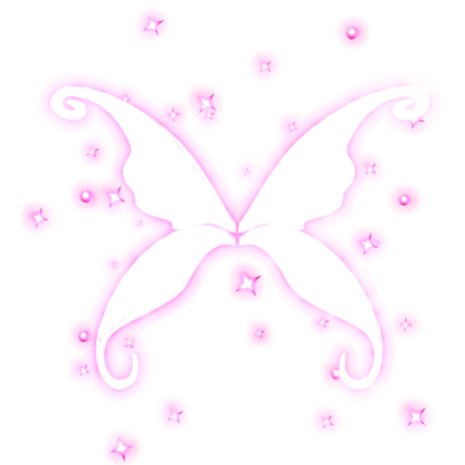 Glowing Sparkly Pink Fairy Wings (Emissive)