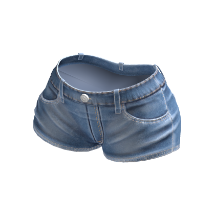 Low Waist Denim Shorts - Light