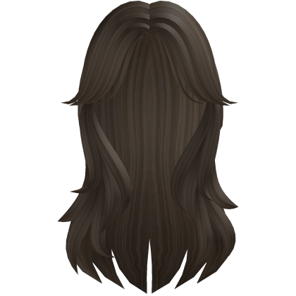 Long Messy Brown Hair Roblox item