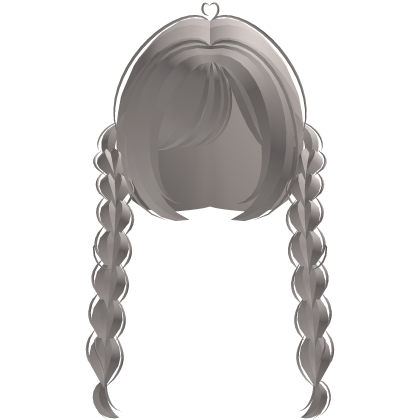 cute front double doll braids in ash blonde Roblox item