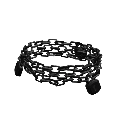 3 Locks Chain Belt | Black thumbnail