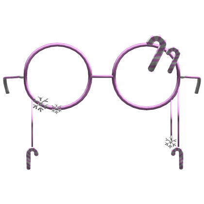 pink christmas glasses