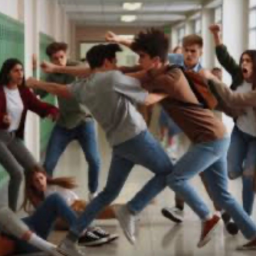 Fight in a gym