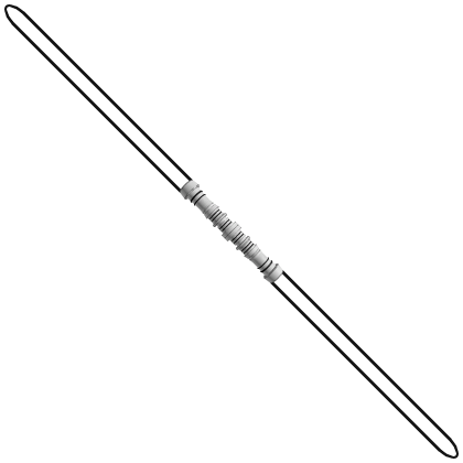 Holdable Black Dual-Bladed Laser Saber Sword