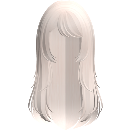 cute long layered wispy doll hair in blonde Roblox item