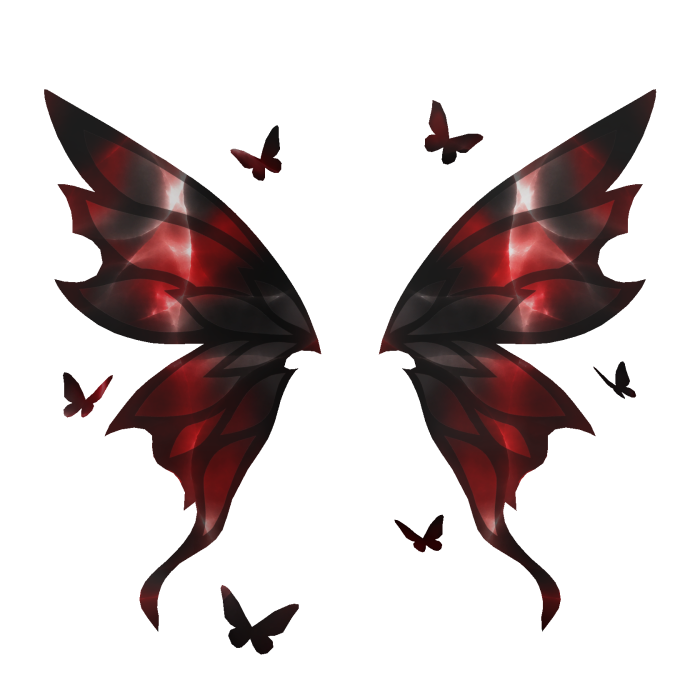 🍀Fairy Wings w Butterfly(Red)