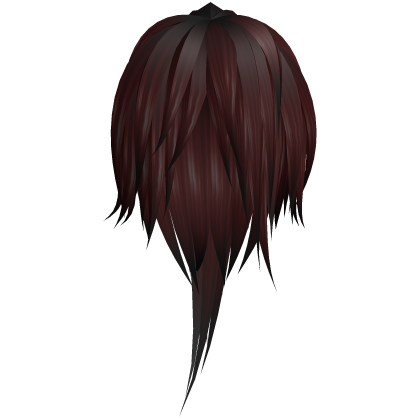 Red Super Messy Punk Emo Hair Roblox item