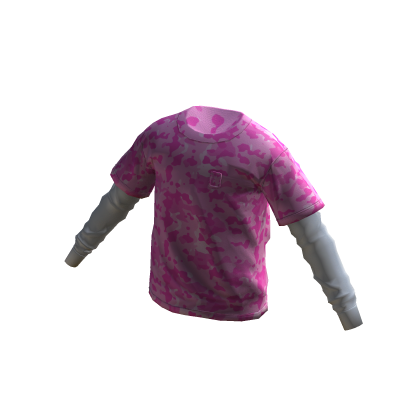 pink camo layered shirt thumbnail