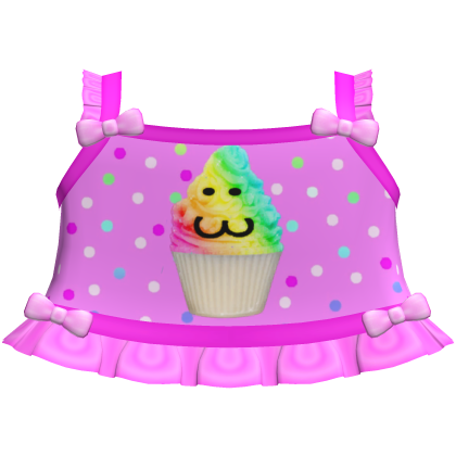 cute pink rainbow cupcake tweencore cutecore top