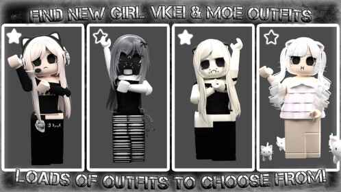[NEW🖤] Girl Vkie and Moe Outfit Ideas (600+)