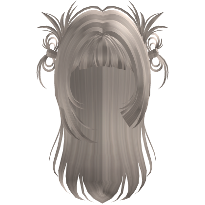 Y2K Straight Spiky Bow Shoujo Hair (Plat Blonde) Roblox item
