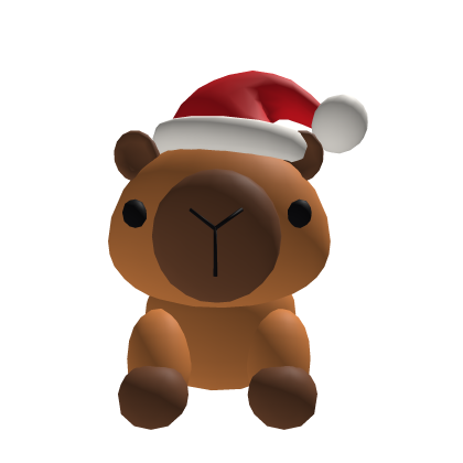Cute Christmas Santa Capybara