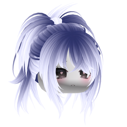 Cute Y2K Igari Short Pony w/ Face (Moonlight) Roblox item