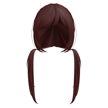 Vkei Doll Messy Anime Low Twintails in Rose Red Roblox item