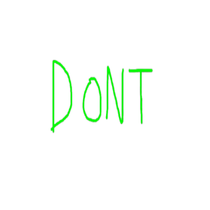 DON'T (green) graffiti Roblox decal
