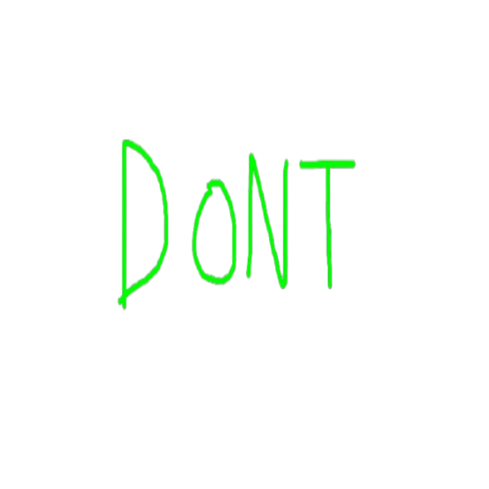 DON'T (green) graffiti Roblox decal