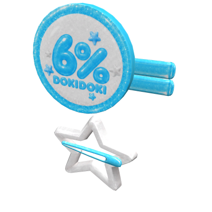 🛍️| 6% White Blue Clips