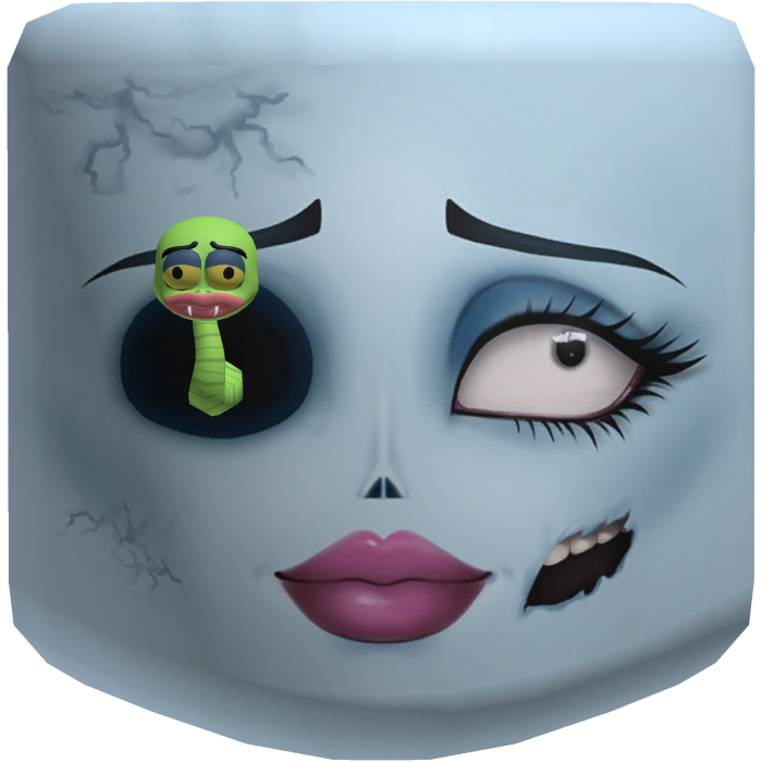 🪦 Emily Corpse Bride Face & Maggot 