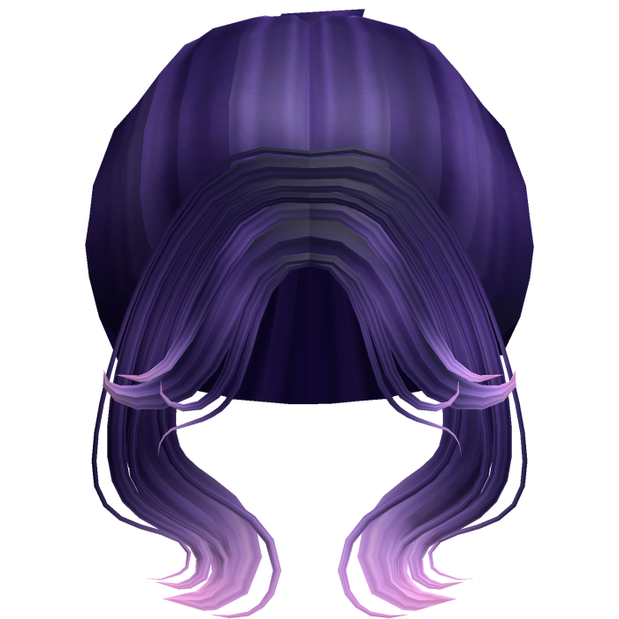 Soft Princess Wavy High Bun (Galaxy Purple)