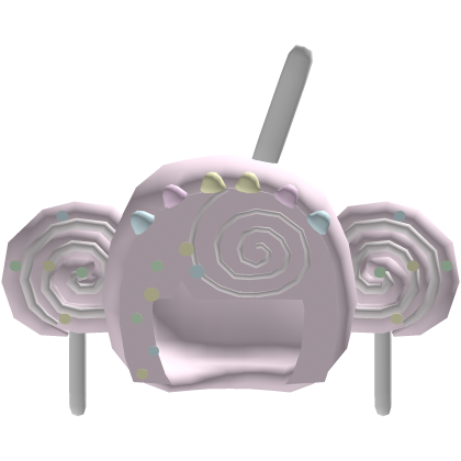 low poly lollipop hair pink Roblox item